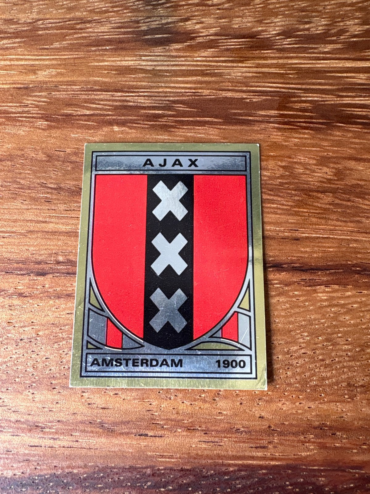 Panini Voetbal 83 Ajax Plaatje - Zeldzaam verzamelobject, Ophalen of Verzenden, Gebruikt, Stickers en Plaatjes