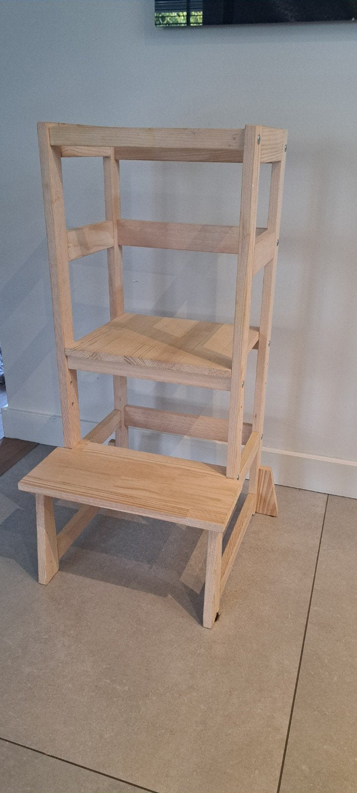 Leertoren Kukka Montessori Naturel - Houten Keukenhulp, Ophalen, Zo goed als nieuw, Overige typen