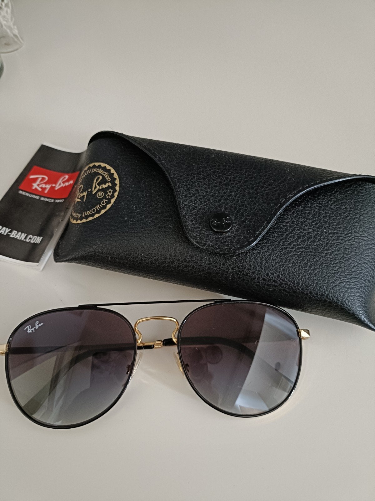 Ray-Ban RB 3589 Zonnebril - Goud/Zwart, Zonnebril, Zwart, Nieuw, Ophalen of Verzenden