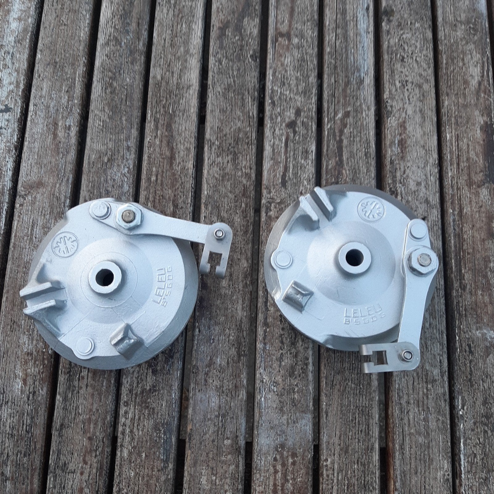 set nette leleu 120mm remdeksels, Fietsen en Brommers, Ophalen of Verzenden, Zo goed als nieuw, Blok
