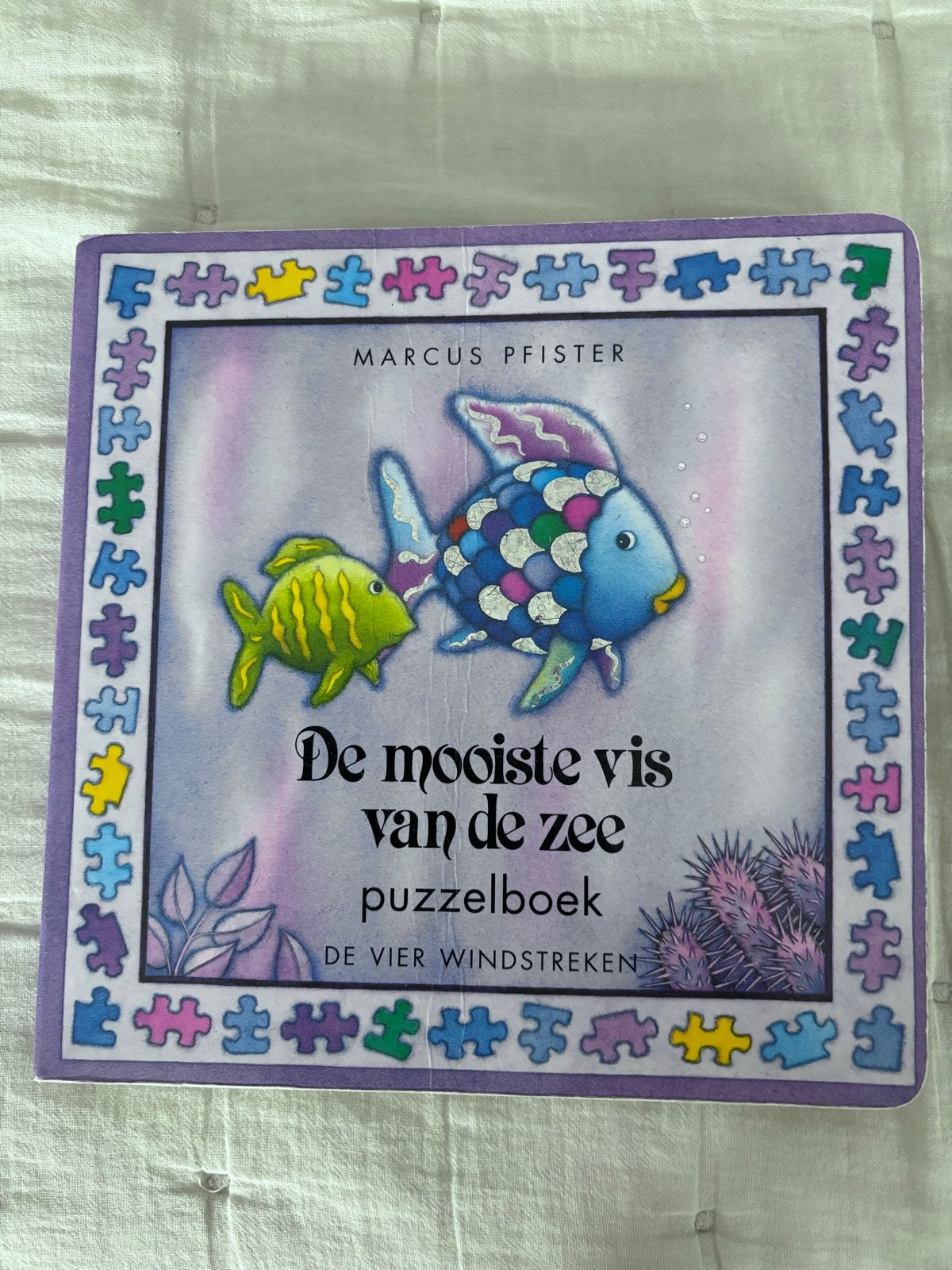 De Mooiste Vis van de Zee Puzzelboek - Marcus Pfister, Ophalen of Verzenden, Gelezen, Prentenboek