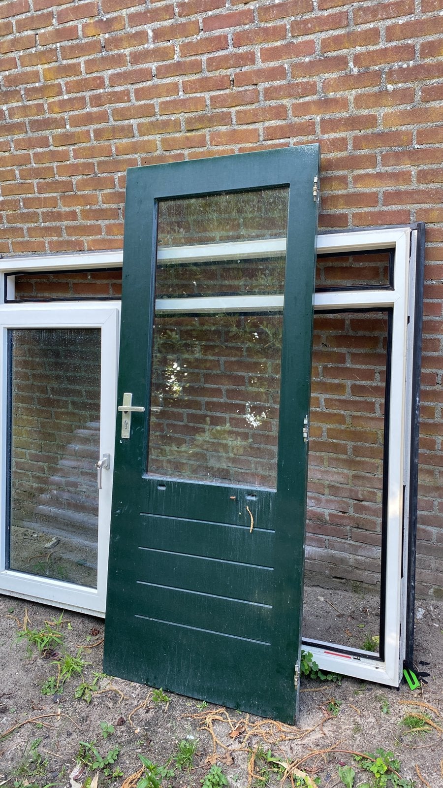 Hard houten deur, Gebruikt, Deurkozijn, Hout, Ophalen