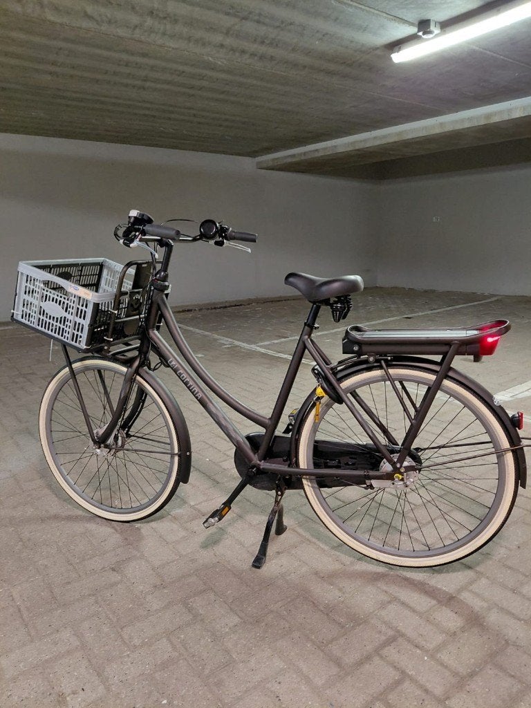 Cortina U4 Transportfiets Elektrisch Matzwart Nieuwstaat., Ophalen, Zo goed als nieuw, Cortina, 50 km per accu of meer