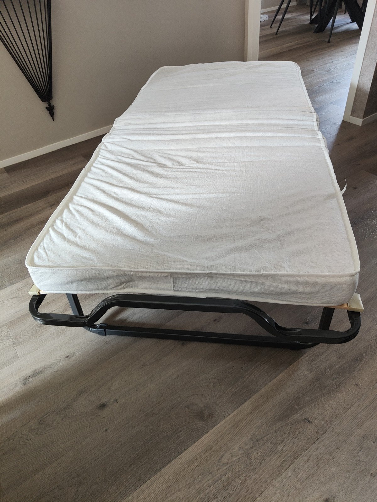 1 persoons vouwbed 90x200cm, Huis en Inrichting, Slaapkamer | Slaapbanken, Ophalen, 90 cm, Eenpersoons, Zo goed als nieuw