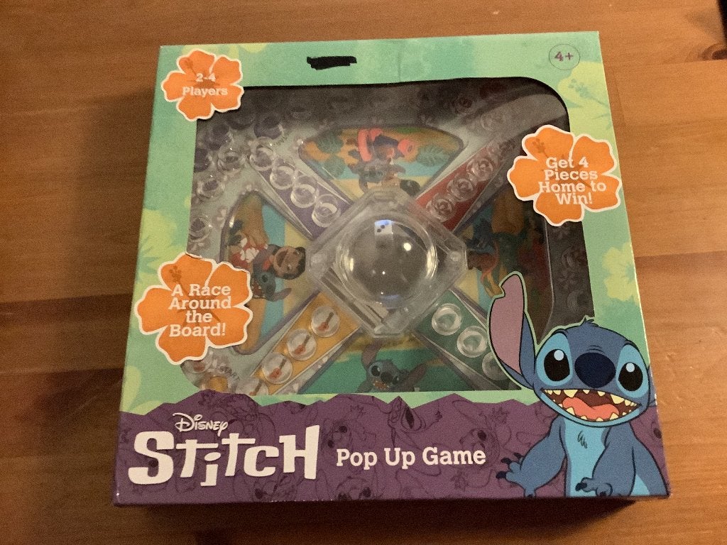 Disney Stitch pop up game. Ludo, Hobby en Vrije tijd, Een of twee spelers, Ophalen of Verzenden, Gebruikt, Sambro