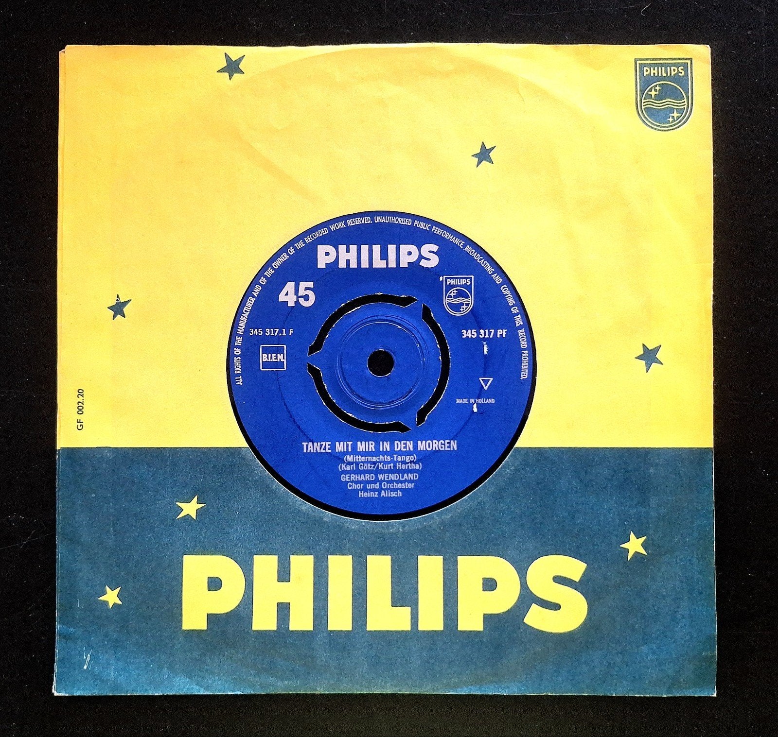 7"/SINGLE  GERHARD WENDLAND - Tanze Mir Mir In Den Morgen, Ophalen of Verzenden, Gebruikt, Pop