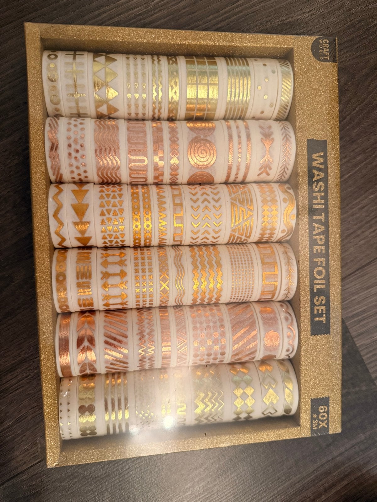 Washi Tape Folie Set - 60 rollen met diverse patronen, Hobby en Vrije tijd, Nieuw, Meerkleurig, Ophalen of Verzenden, Papier of Karton