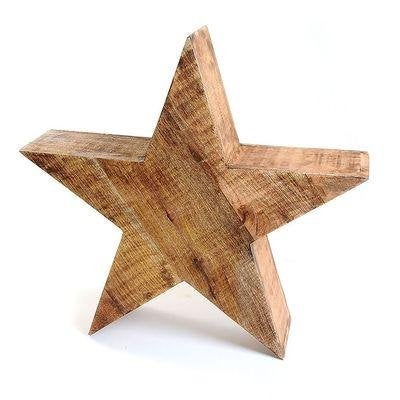kerst leonardo ster mangohout 11 cm, Ophalen of Verzenden, Nieuw