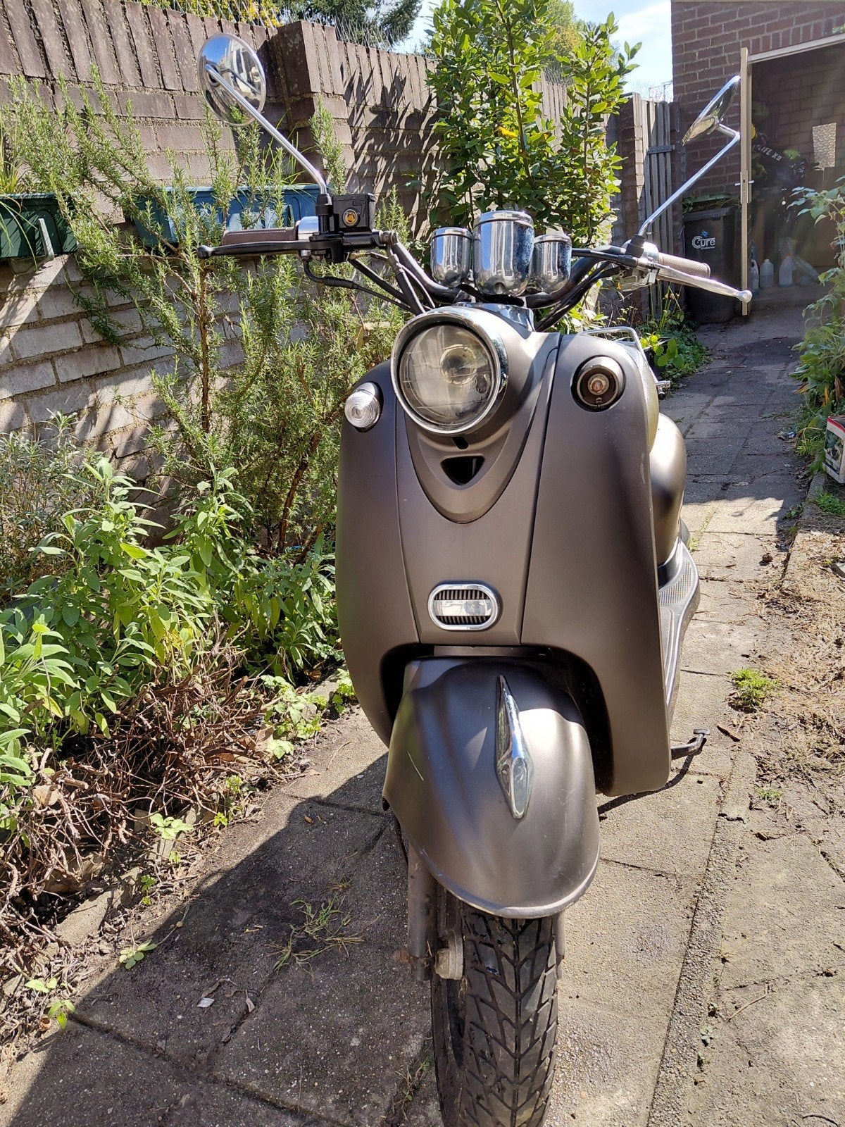 BTC scooter blauw kenteken, Fietsen en Brommers, Ophalen, Gebruikt, Overige modellen, Benzine