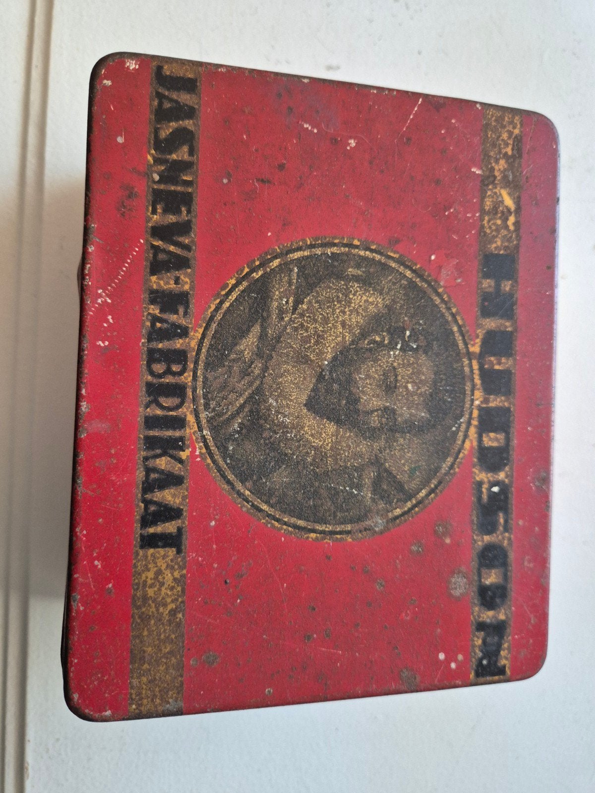 Vintage Hudson Sigaren Amarillo blik - Jasneva Fabrikaat, Verzamelen, Ophalen of Verzenden, Gebruikt, Overige