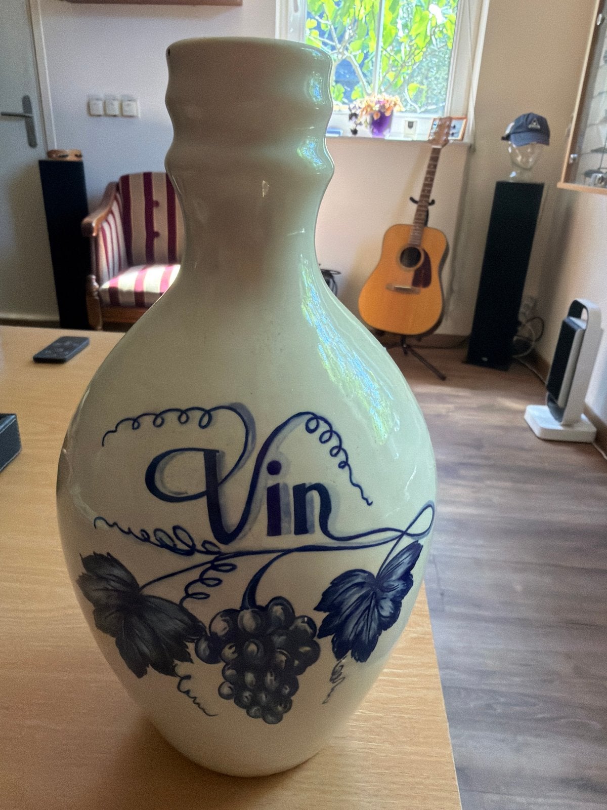 Vintage Delfts Blauw 'Vin' karaf - Peugeot Financiering, Ophalen of Verzenden