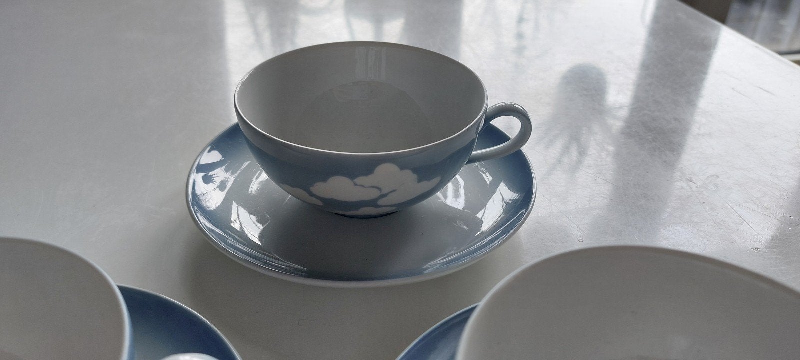 Vintage Seltmann Weiden Douwe Egberts theekopjes en schotels, Gebruikt, Overige merken, Ophalen of Verzenden, Overige stijlen