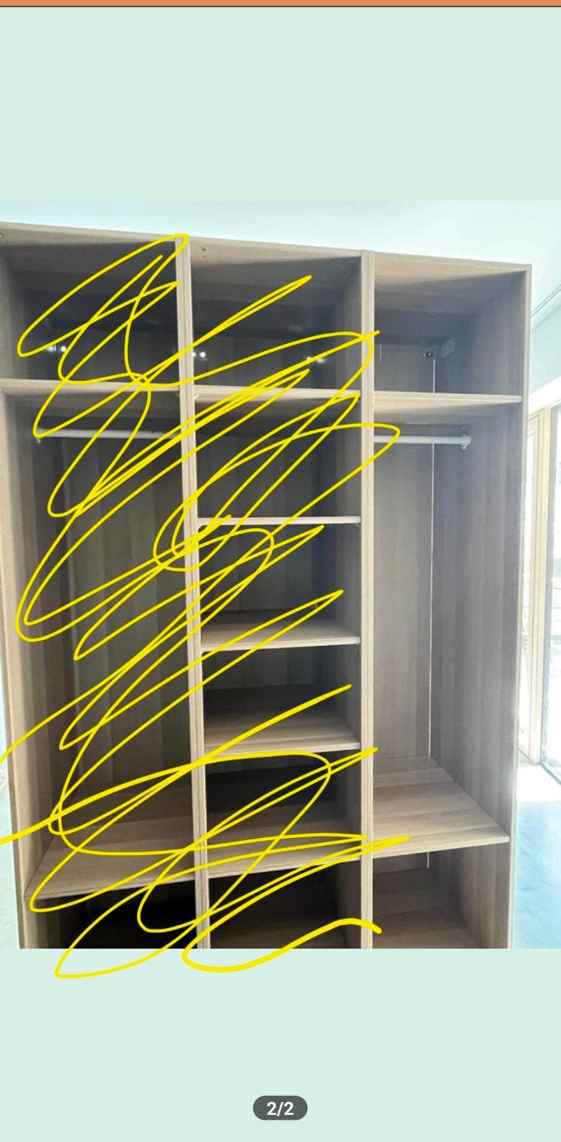 IKEA PAX Kledingkast 50cm, Huis en Inrichting, Ophalen, Minder dan 50 cm, Gebruikt, 200 cm of meer