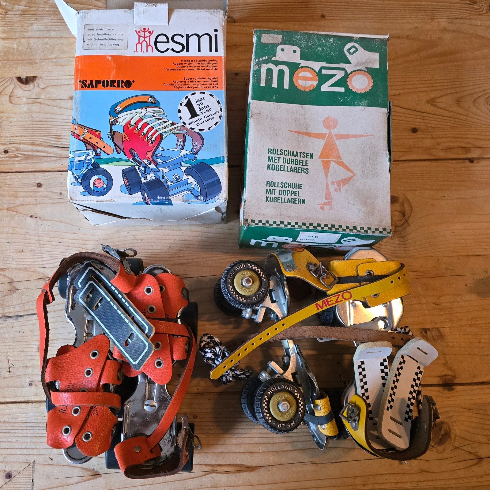 2 paar vintage rolschaatsen (nieuw), Verzenden, Nieuw
