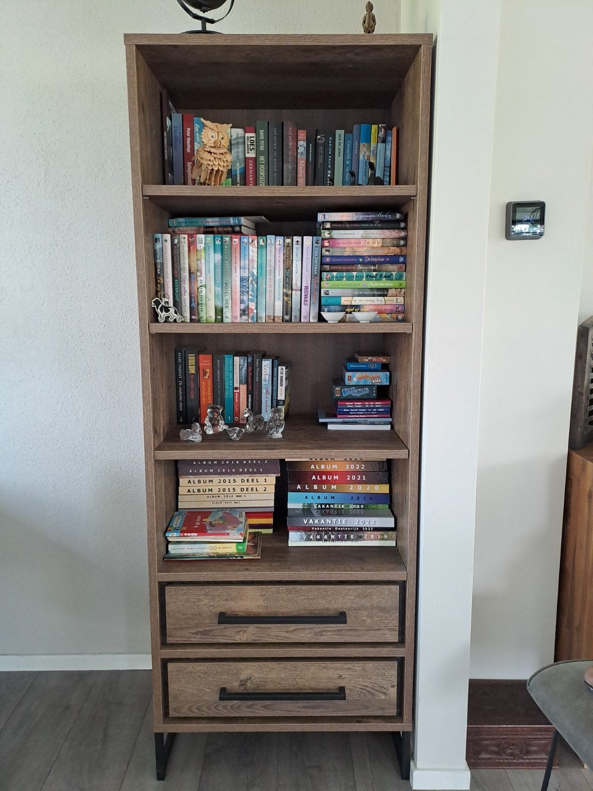 boekenkast, Huis en Inrichting, Kasten | Boekenkasten, Ophalen, Gebruikt, 50 tot 100 cm, 150 tot 200 cm