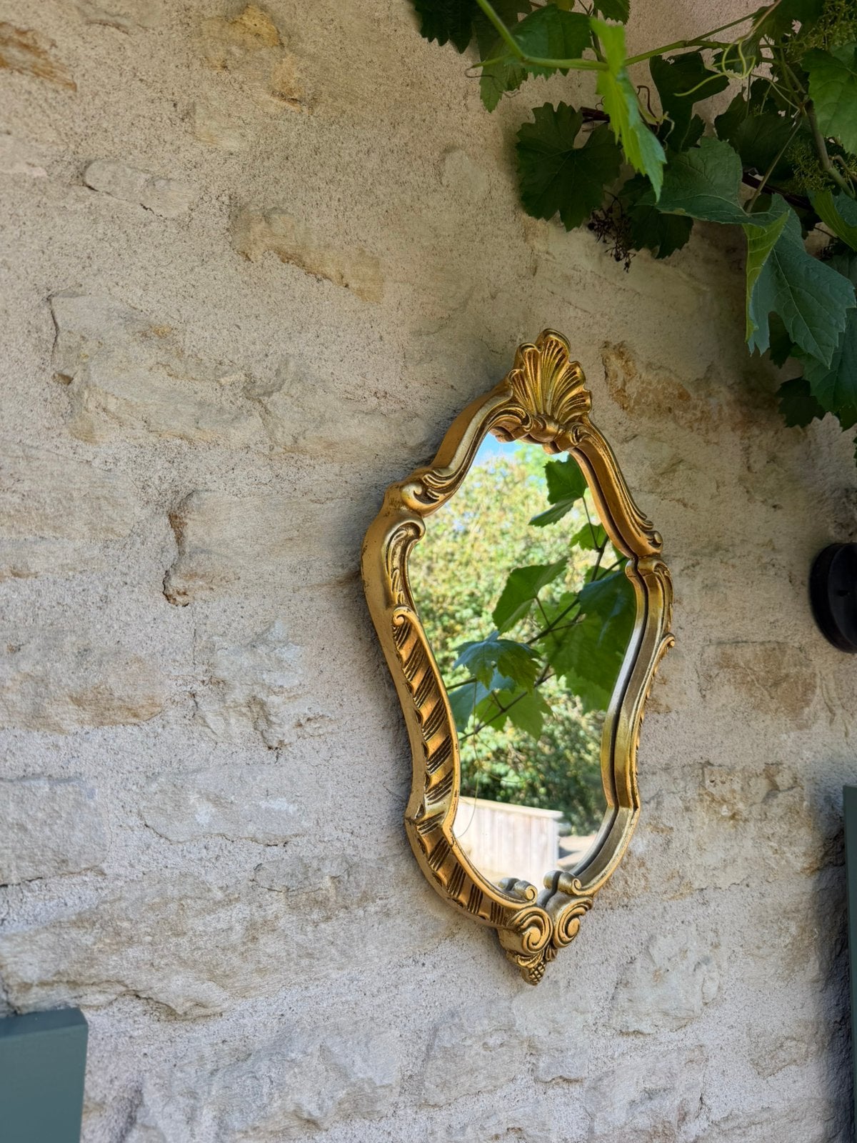 Mooie Franse wandspiegel, Antiek en Kunst, Curiosa en Brocante, Ophalen of Verzenden