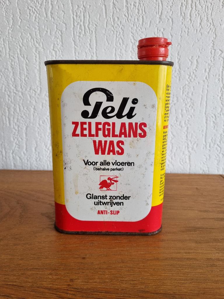 Peli zelfglans /vloerwas (met inhoud), Verzamelen, Blikken, Ophalen of Verzenden, Gebruikt, Overige