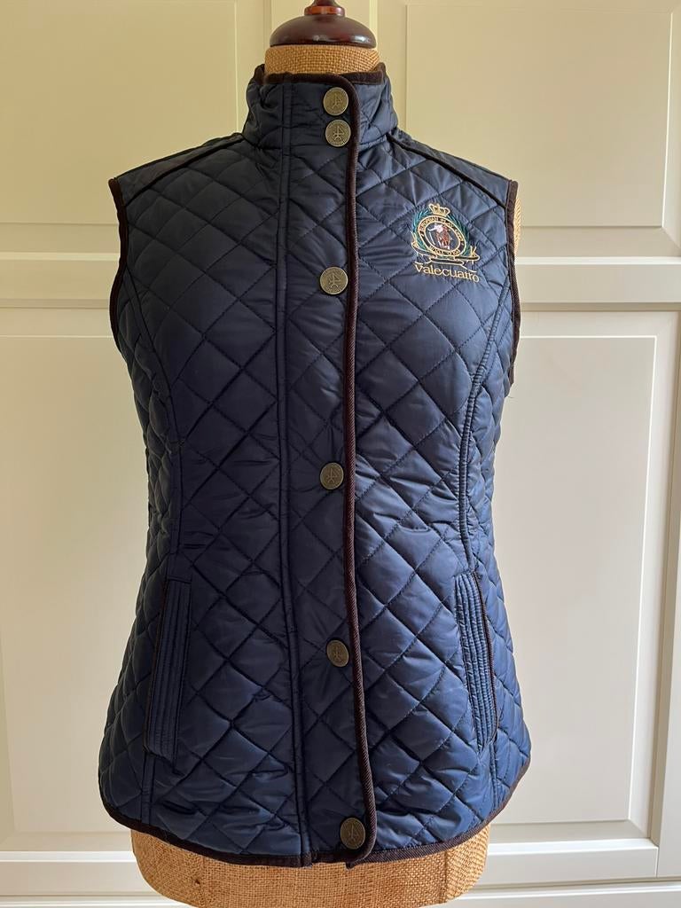 Mooie donkerblauwe bodywarmer van het merk Valecuatro, Ophalen of Verzenden, Zo goed als nieuw, Blauw
