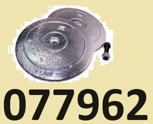 077962 Set roerblad anode magnesium Ø130mm/0,320 kg. € 34,95, Ophalen of Verzenden, Nieuw, Motor en Techniek