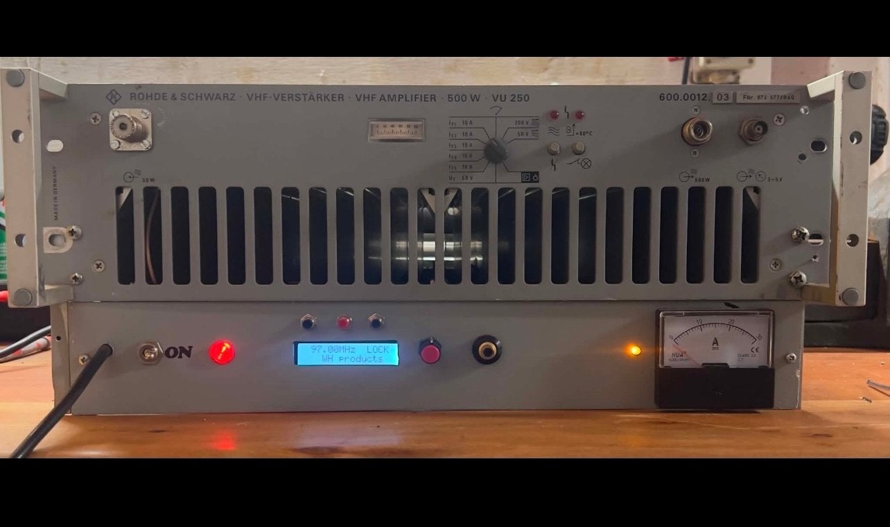 Rohde & Schwarz 500W VHF-versterker VU 250, Ophalen, Gebruikt, Zender