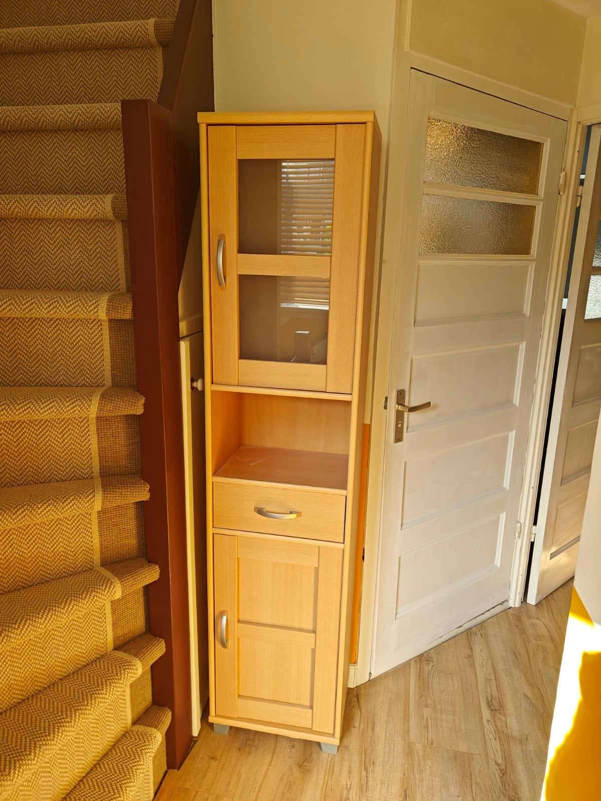Smalle houten kast, Ophalen, Gebruikt