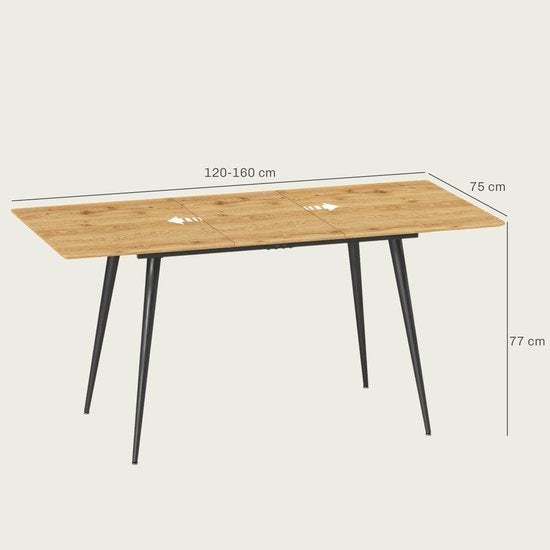 Uitklaptafel – Klaptafel – Vouwtafel – Eettafel, Corvance B.V., Verzenden, Nieuw, Corvancebol@gmail.com