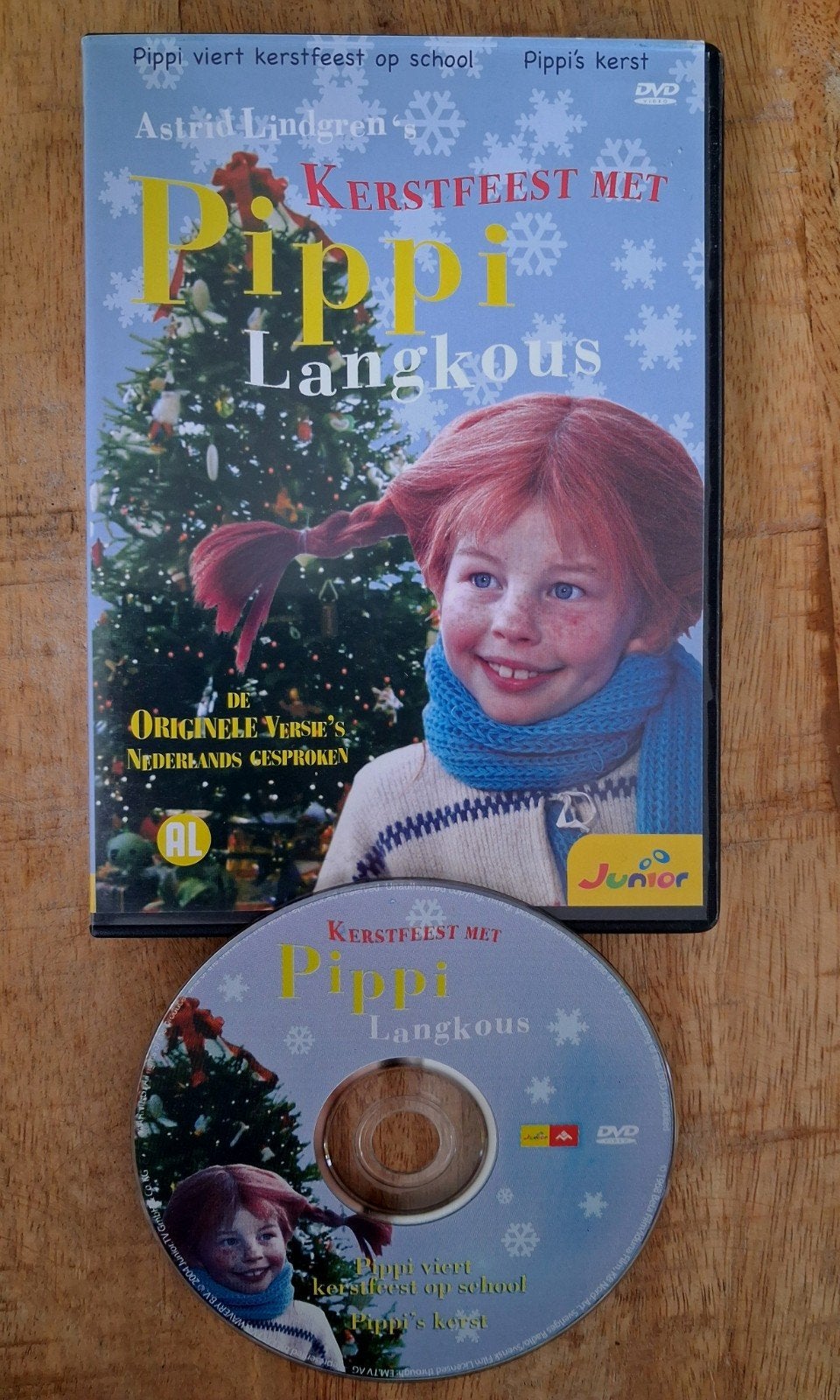 Kerst DVD - Kerstfeest met Pippi Langkous   Astrid Lindgren, Ophalen of Verzenden