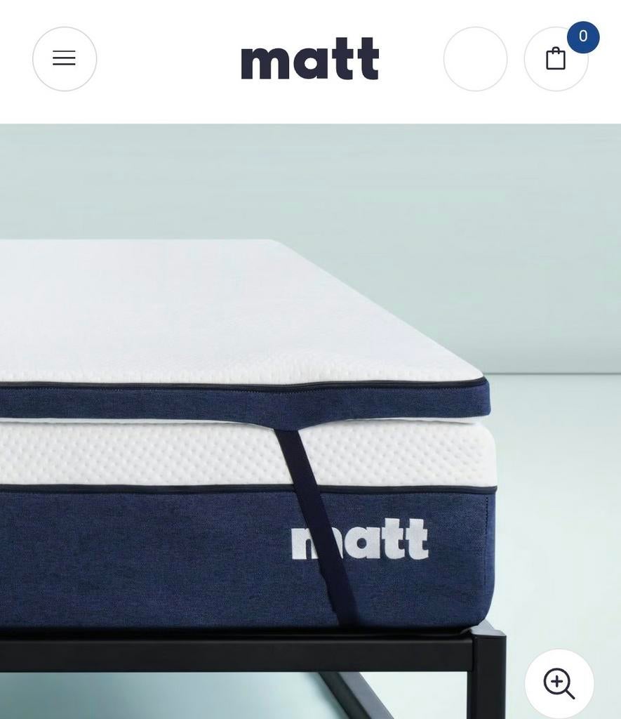 Matt sleeps hypersupport air topper 180 210, Huis en Inrichting, Slaapkamer | Matrassen en Bedbodems, Ophalen, 210 cm, Tweepersoons