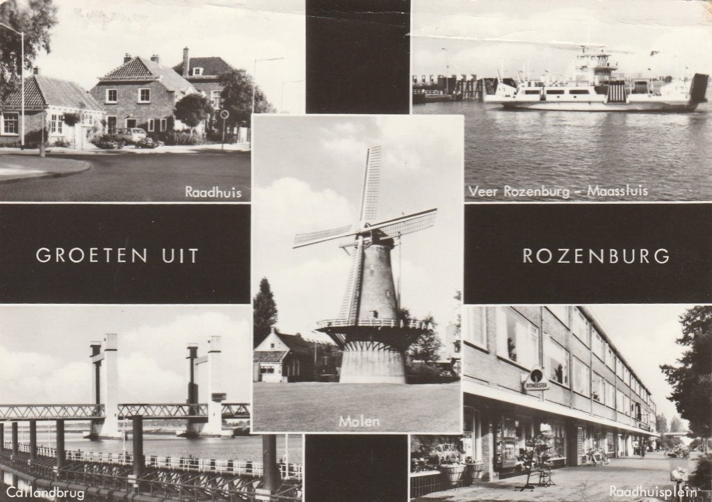 Rozenburg, Ophalen of Verzenden, 1940 tot 1960, Gelopen, Zuid-Holland