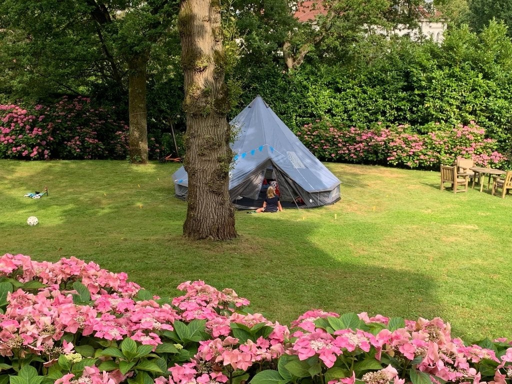 Ruime polyester bell tent (8-10 pers.) - waterdicht, Gebruikt, Info@kampera.nl, Kampera, Ophalen of Verzenden