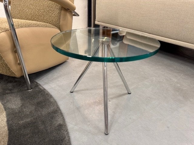 Nieuw Beek Maupertuus Bijzettafel Glas D50xH50 Design Tafel, Minder dan 50 cm, Rond, Nieuw, Minder dan 50 cm