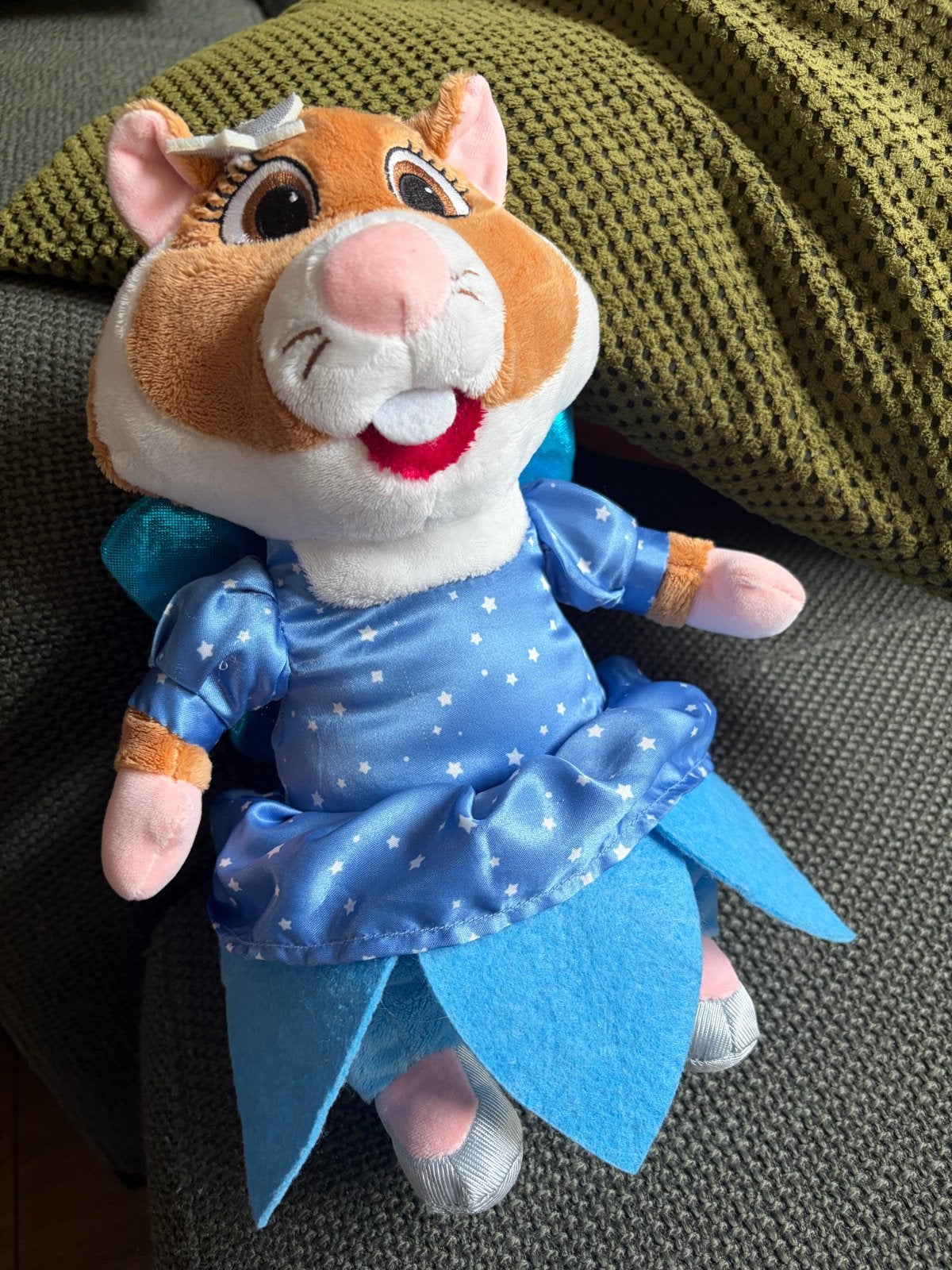 Efteling Hamster Knuffel Sprookjesbos Blauw Jurkje, Hamster, Blauw, Ophalen of Verzenden, Zo goed als nieuw