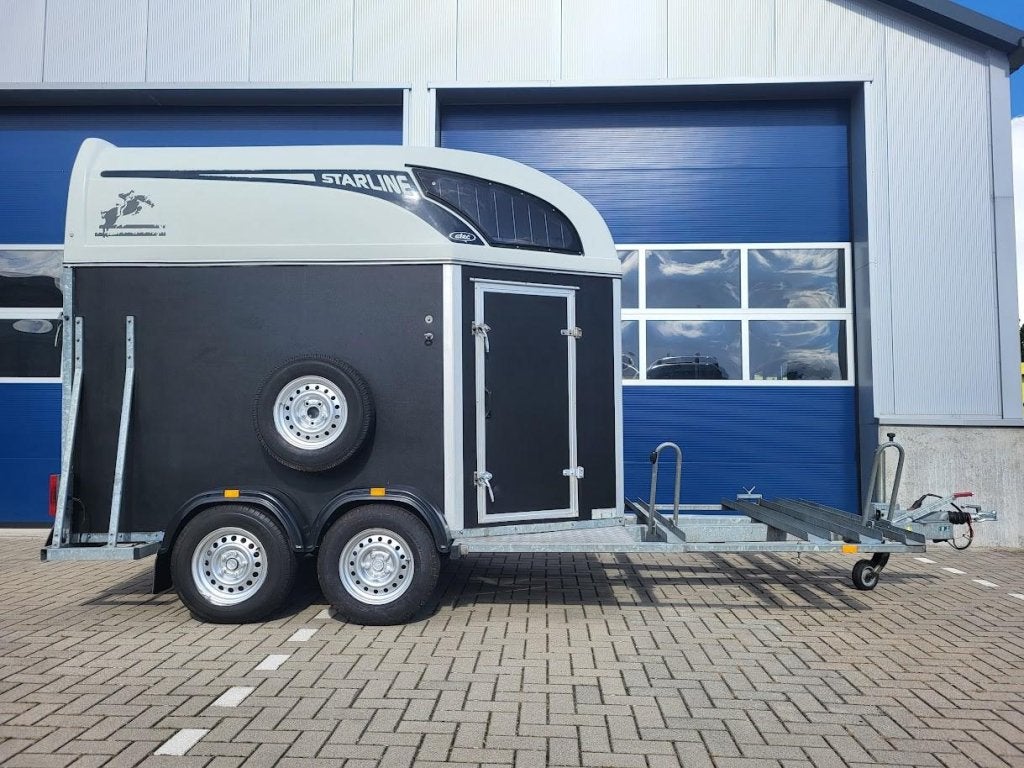 Nette Atec Starline Mentrailer 2 paards reservewiel garantie, Gebruikt, Overige materialen, Overige typen