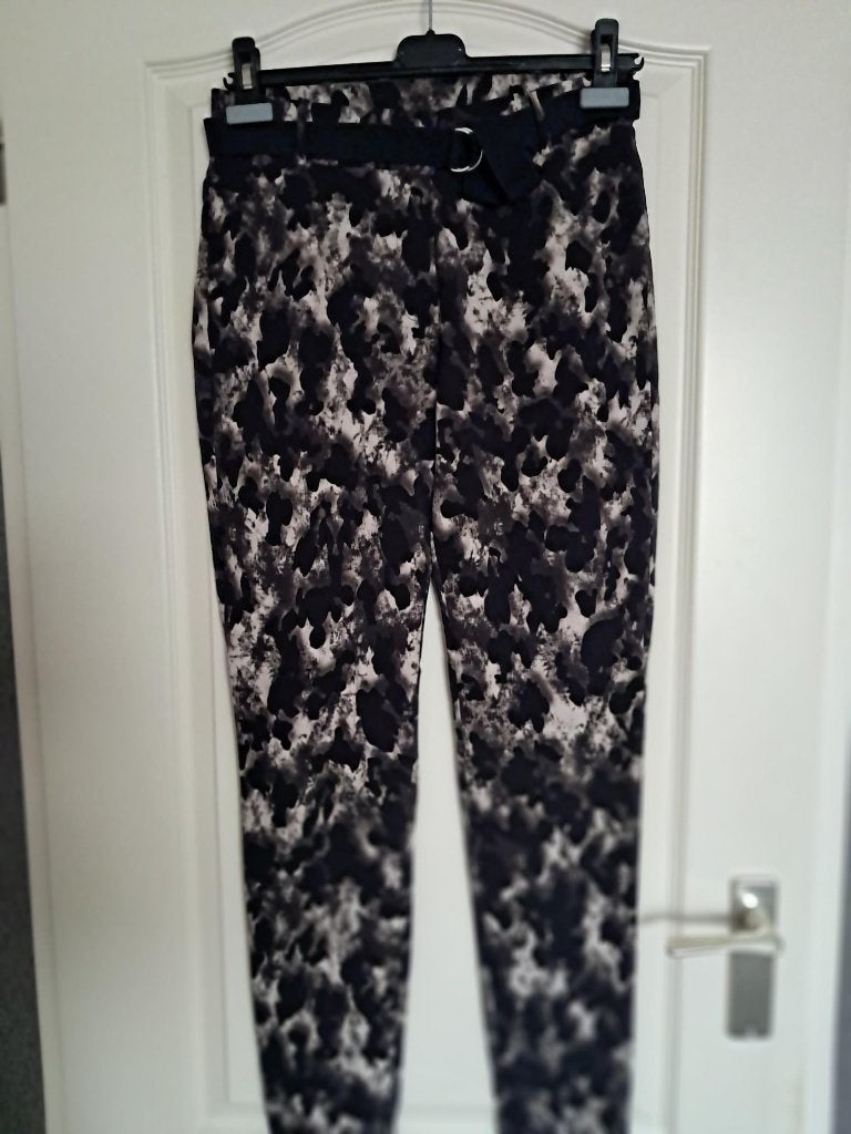 Broek &CO Woman Maat : S Kleur : Zwart Bruin (TRAVEL) €90,-, Maat 38/40 (M), Meerkleurig, &Co Woman, Nieuw