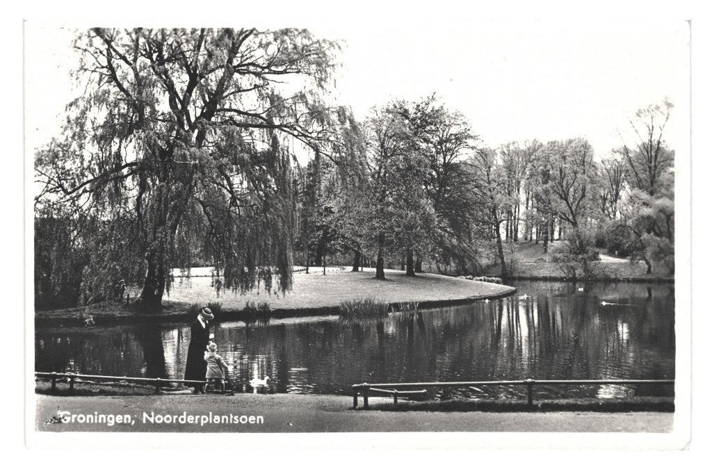 968208 Groningen Noorderplantsoen 1941 Gelopen, Ophalen of Verzenden, 1940 tot 1960, Gelopen, Stad of Dorp