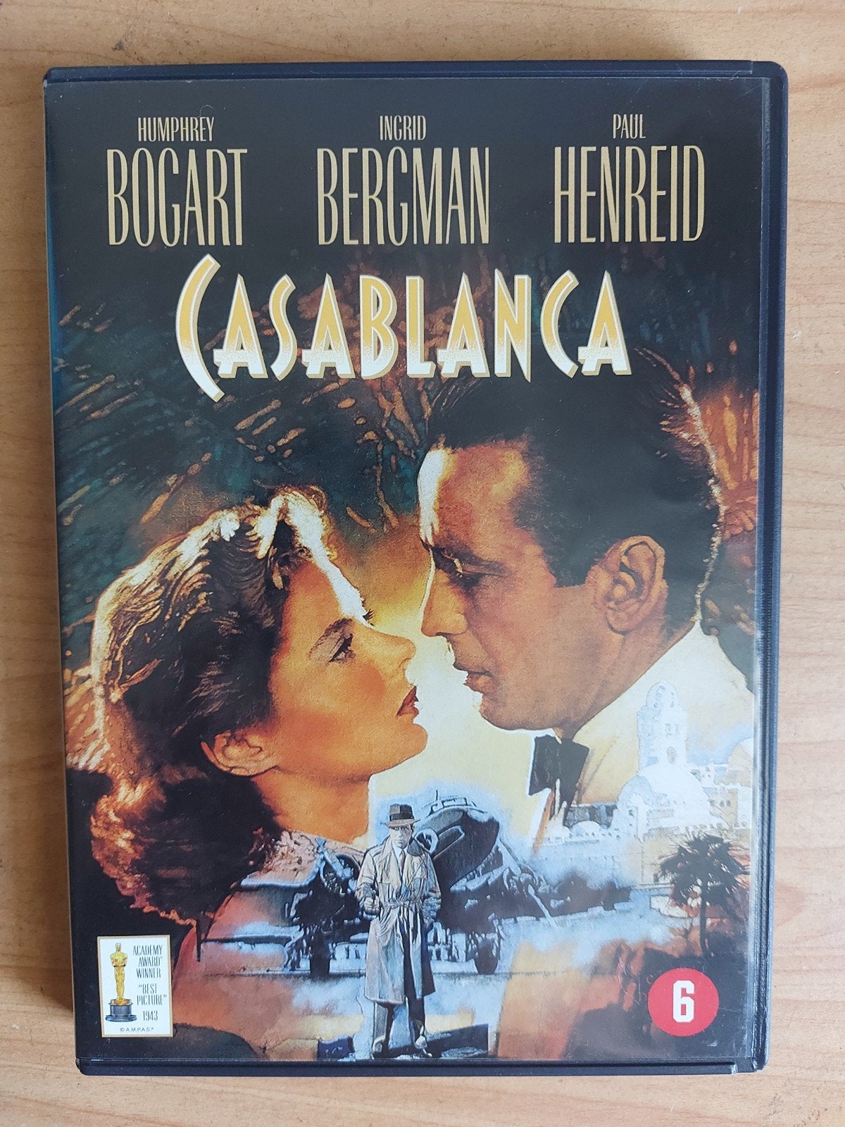 Casablanca - 1943 Humphrey Bogart Ingrid Bergman, Alle leeftijden, Drama, Ophalen of Verzenden, Zo goed als nieuw