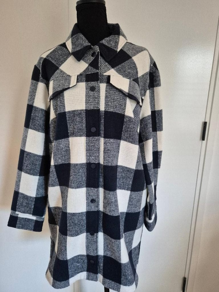 Ulla Popken houthakkers tuniek - Maat 42/44, Blauw, Blouse of Tuniek, Ulla Popken, Ophalen of Verzenden