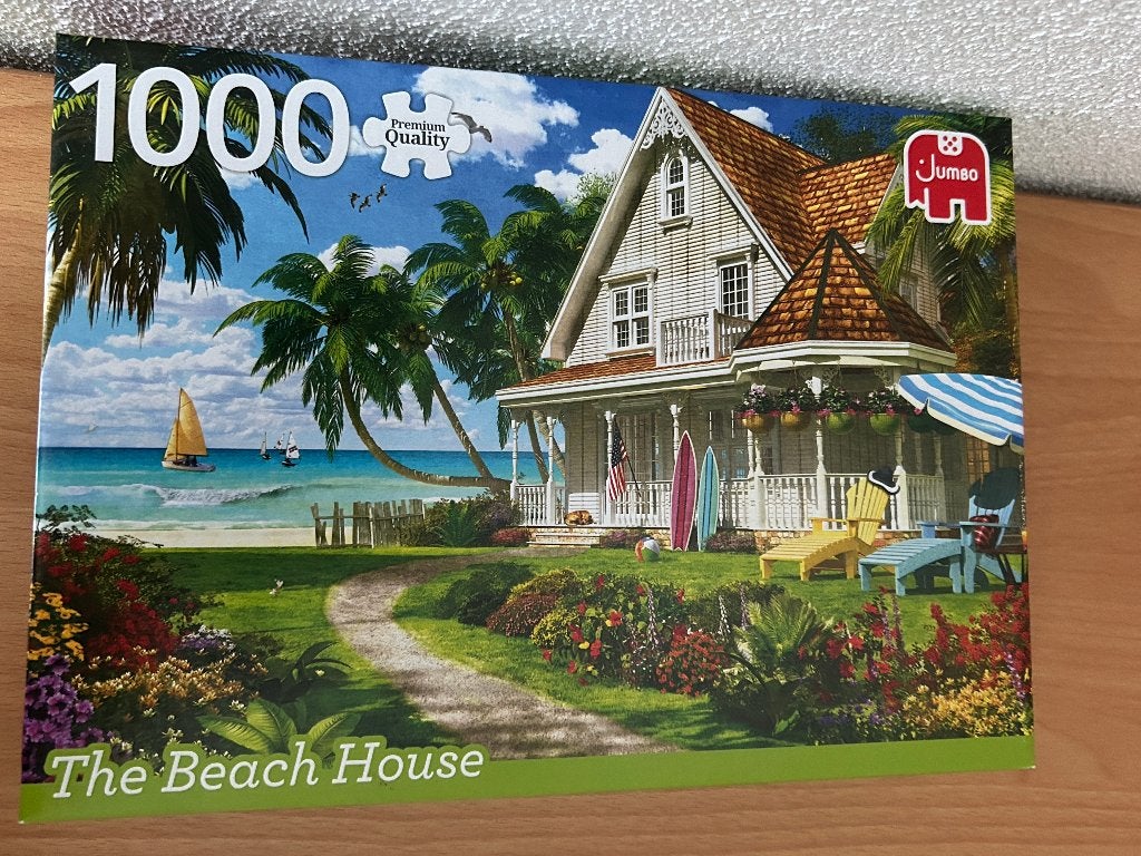 Puzzel Jumbo "Beachhouse", Ophalen, 500 t/m 1500 stukjes, Gebruikt, Legpuzzel
