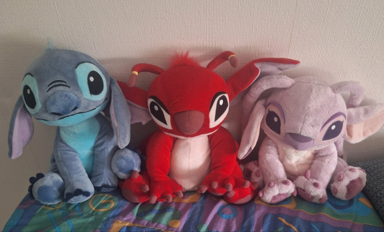 Disney Knuffels Trio: Stitch, Angel & Zeldzame Leroy, Verzamelen, Verzenden, Zo goed als nieuw, Overige typen