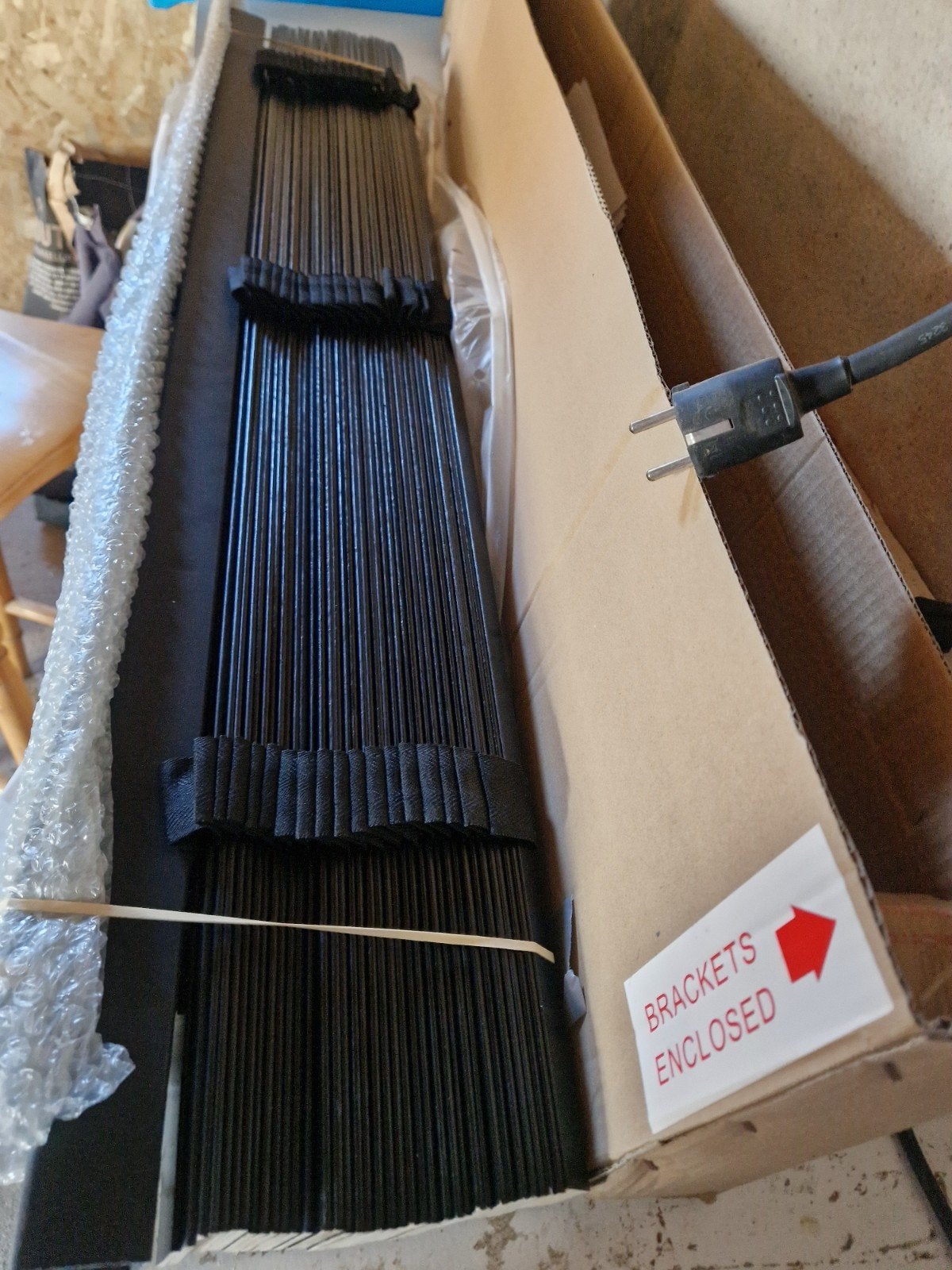 Nieuwe Houten jaloezieën 50 mm - Zwart, Jaloezie, Zwart, Hout, Nieuw