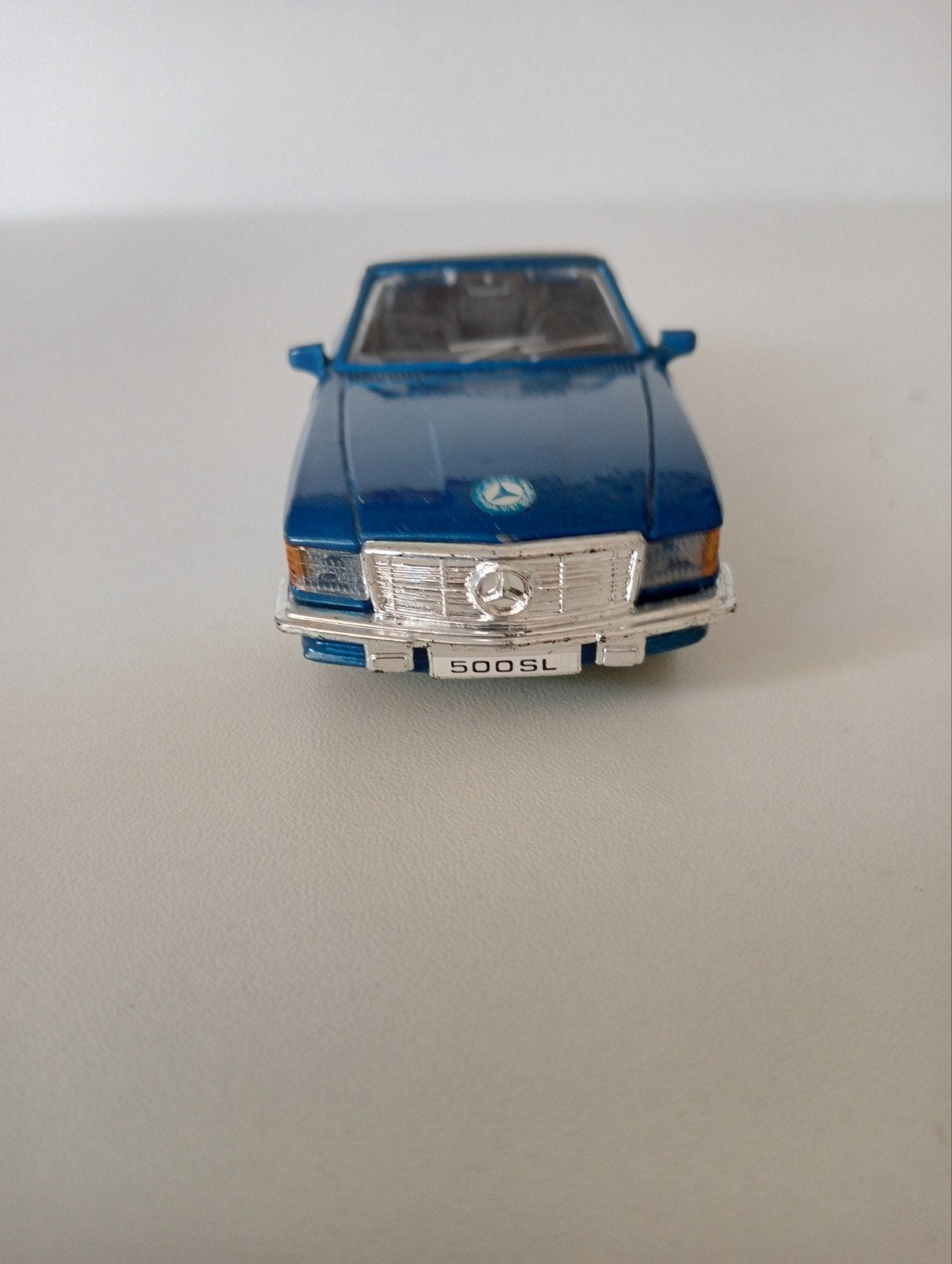Mercedes-Benz 500 SL Modelauto Blauw, Ophalen of Verzenden, Nieuw, Auto, MiniChamps