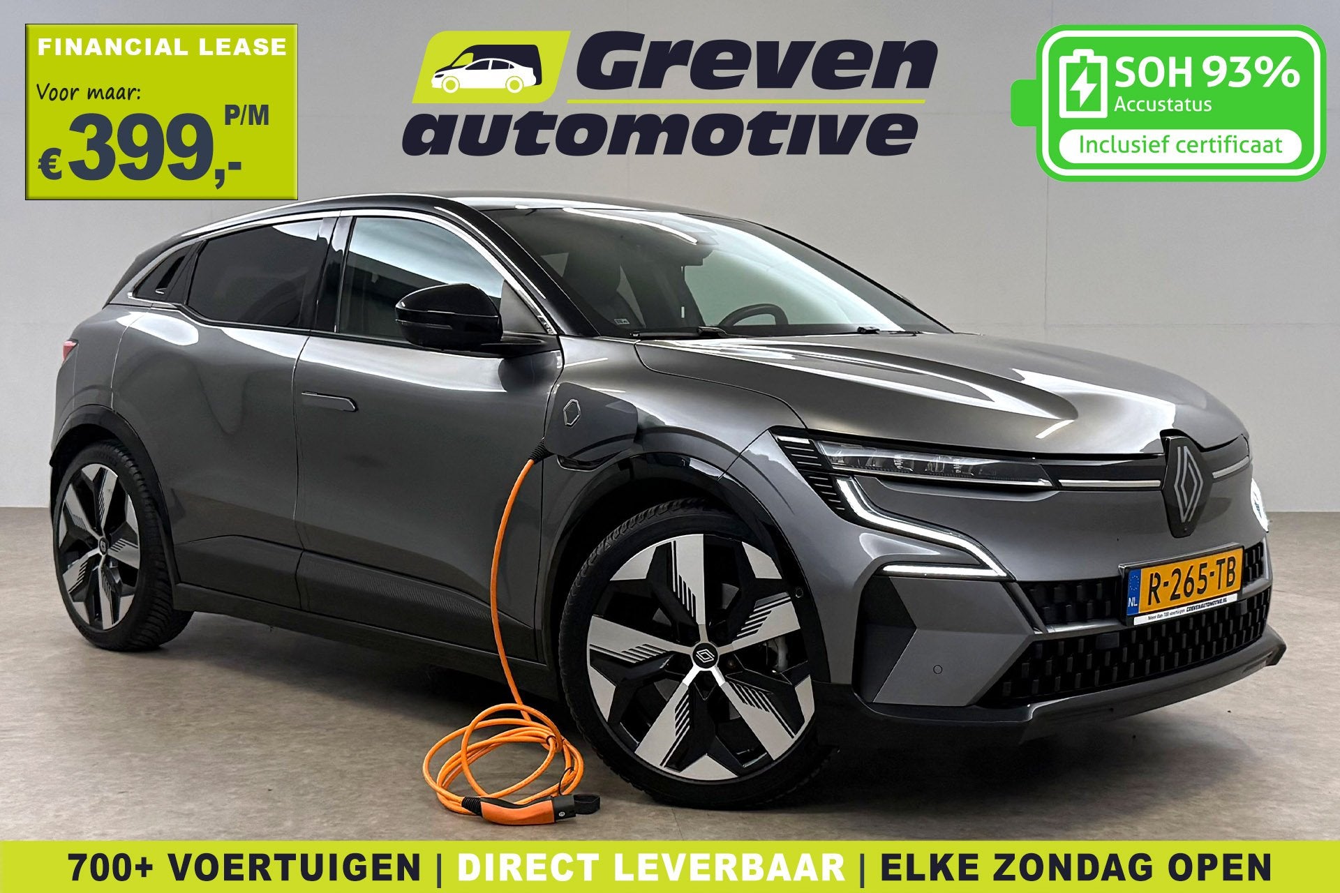 Renault Mégane E-Tech EV60 Optimum Charge Iconic | Snellade, 433 km, 33 min, 900 kg, Te koop