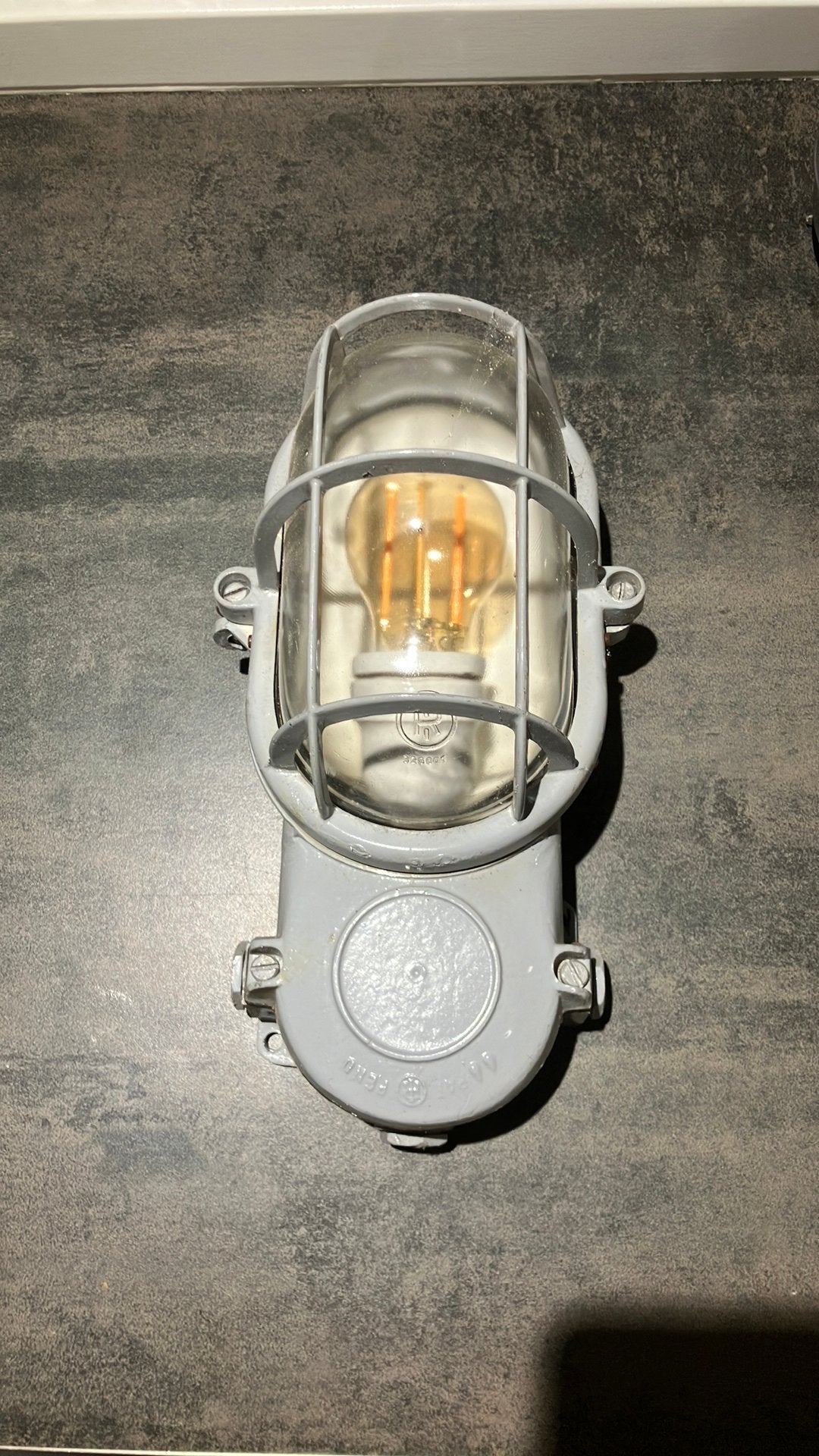 vintage lamp, Ophalen of Verzenden, Gebruikt, Industrieel