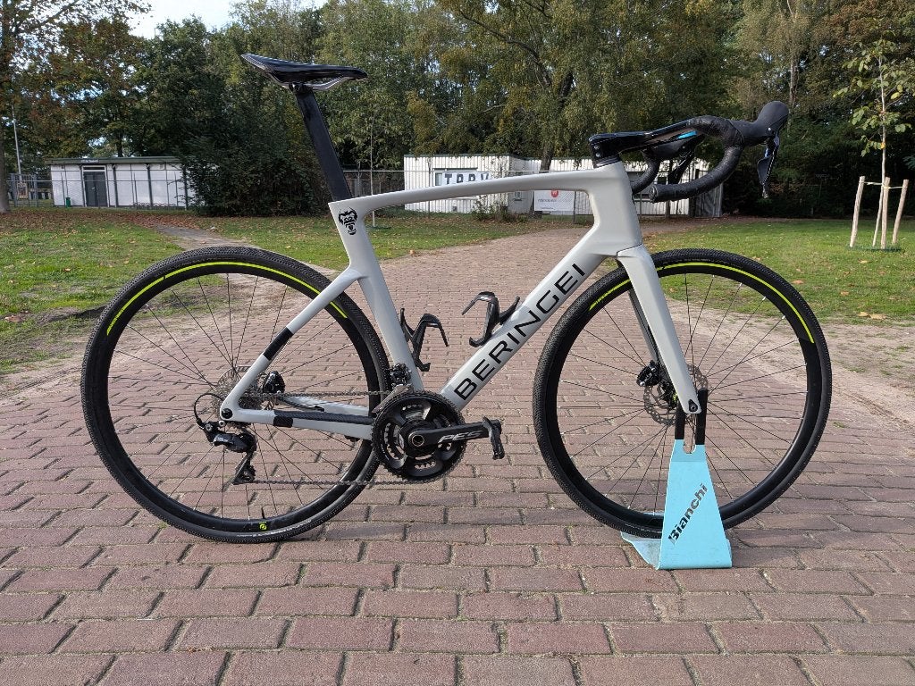 Beringei carbon racefiets maat 58 met powermeter, 28 inch, Gebruikt, Carbon, Heren
