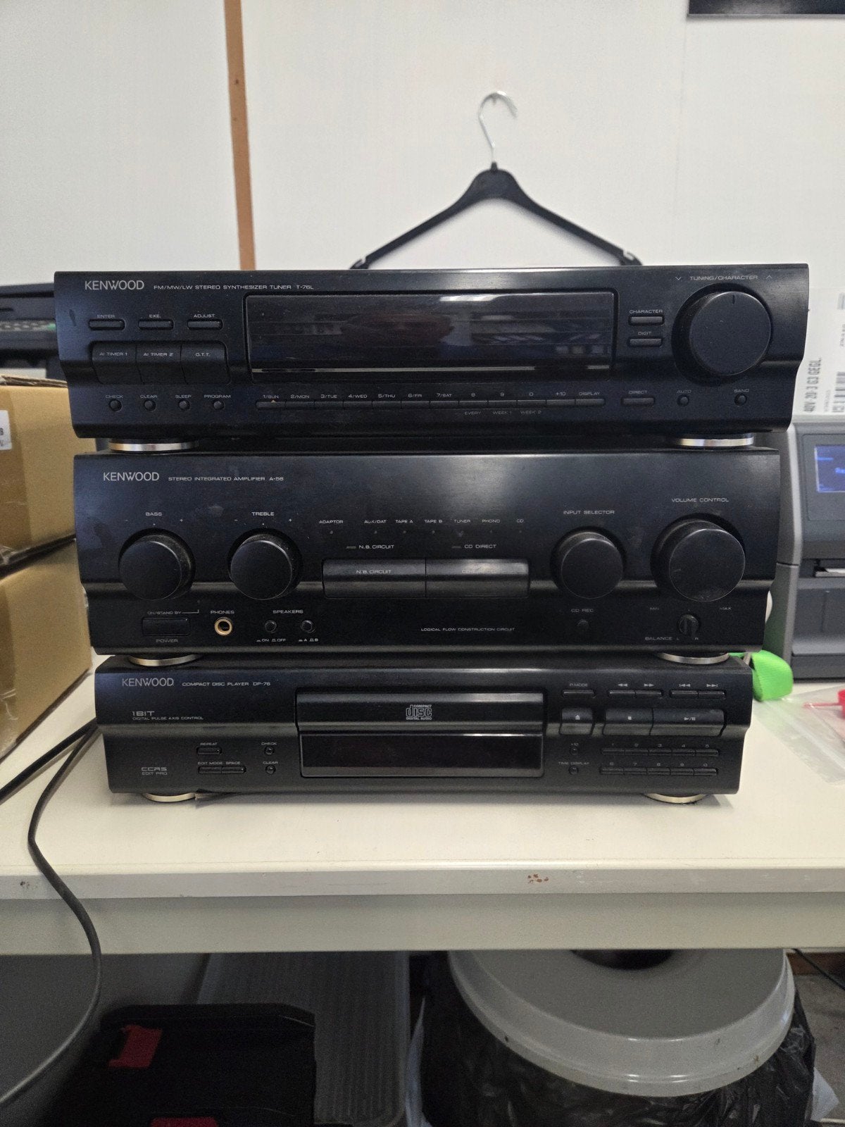 Kenwood Stereo Set: Tuner, Versterker, CD-speler, Ophalen