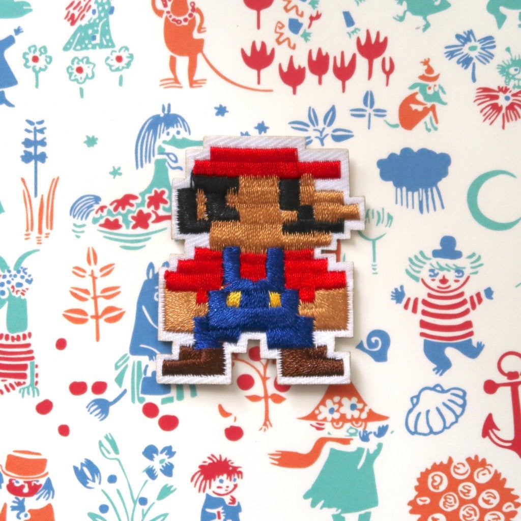 Mario opstrijkplaatje patch badge applicatie embleem, Hobby en Vrije tijd, Verzenden, Nieuw, Overige applicaties