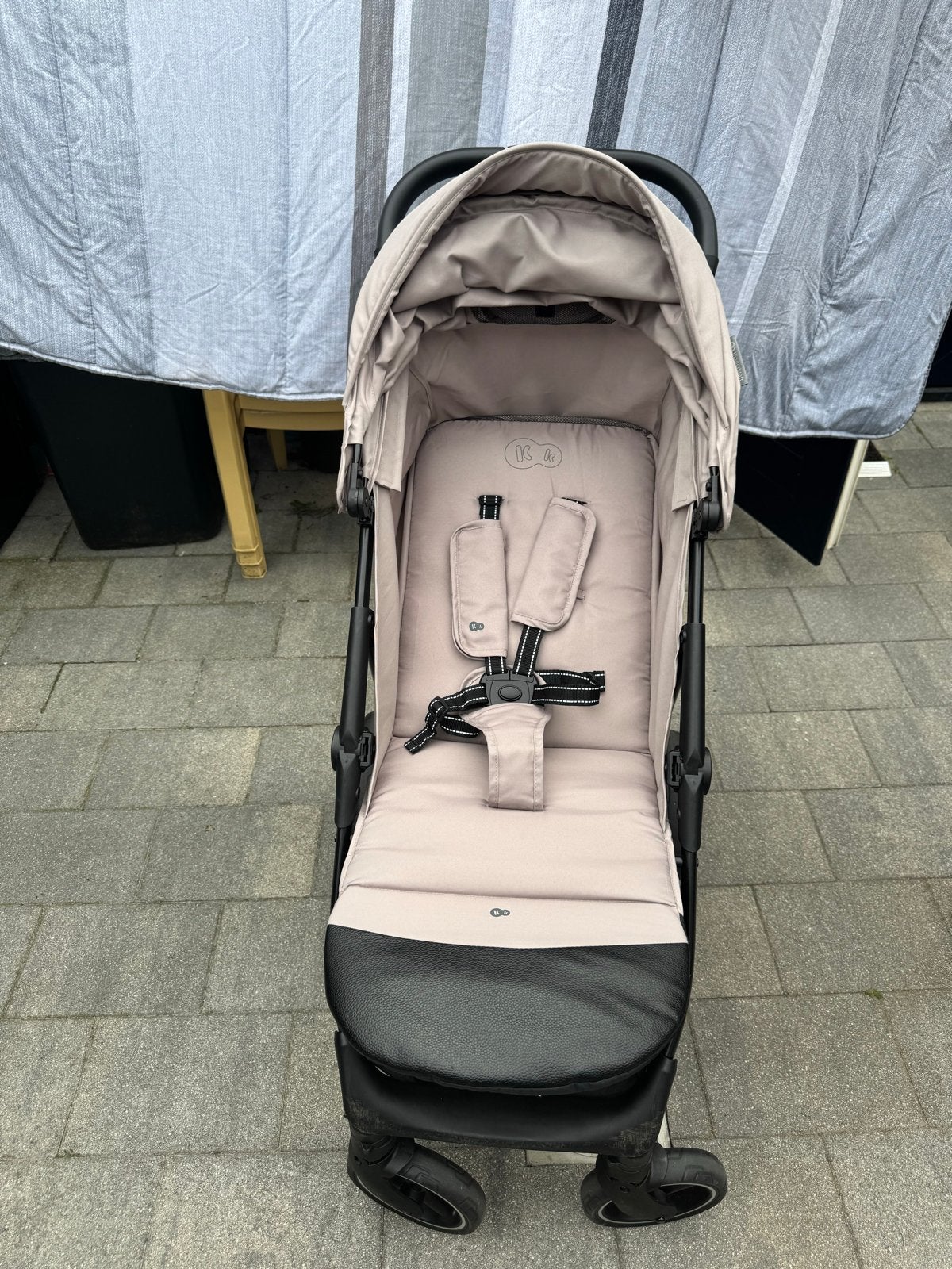 Kinderkraft buggy beige met voetenzak en bumper, Ophalen, Gebruikt, Kinderwagen, Overige merken