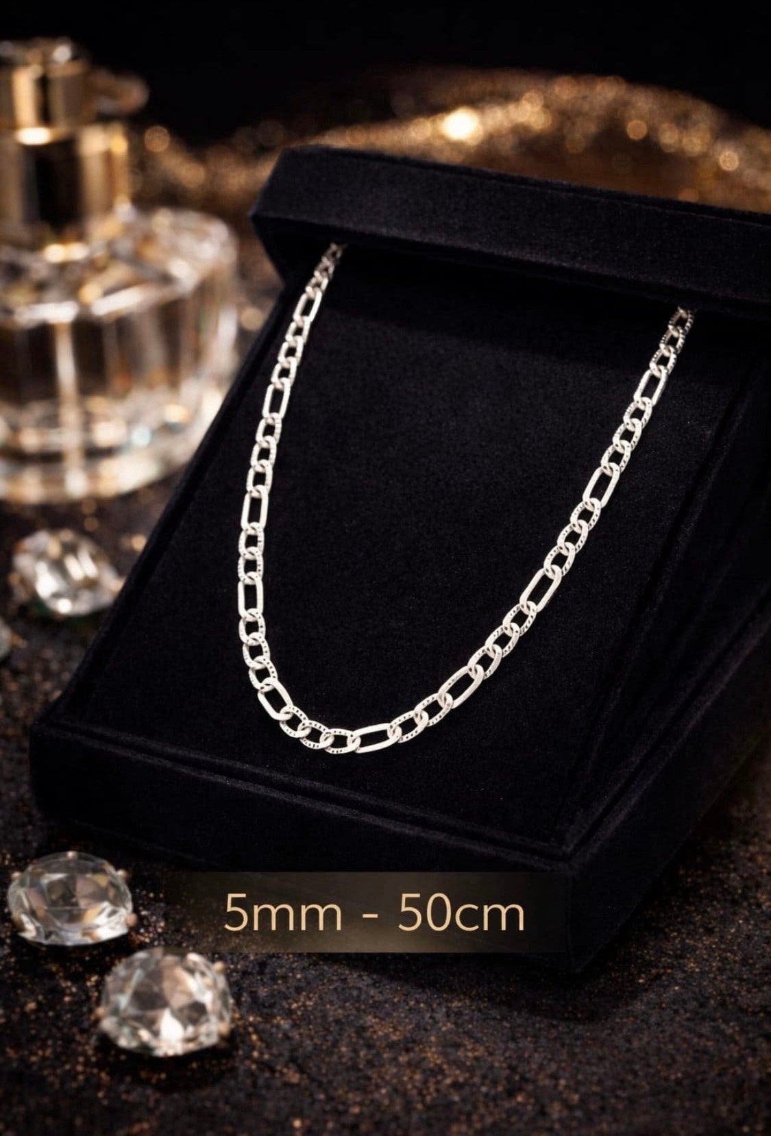 Zilveren Figaro Ketting 925 Luxe & Tijdloos, Ophalen of Verzenden, Zo goed als nieuw, Zilver, Zilver