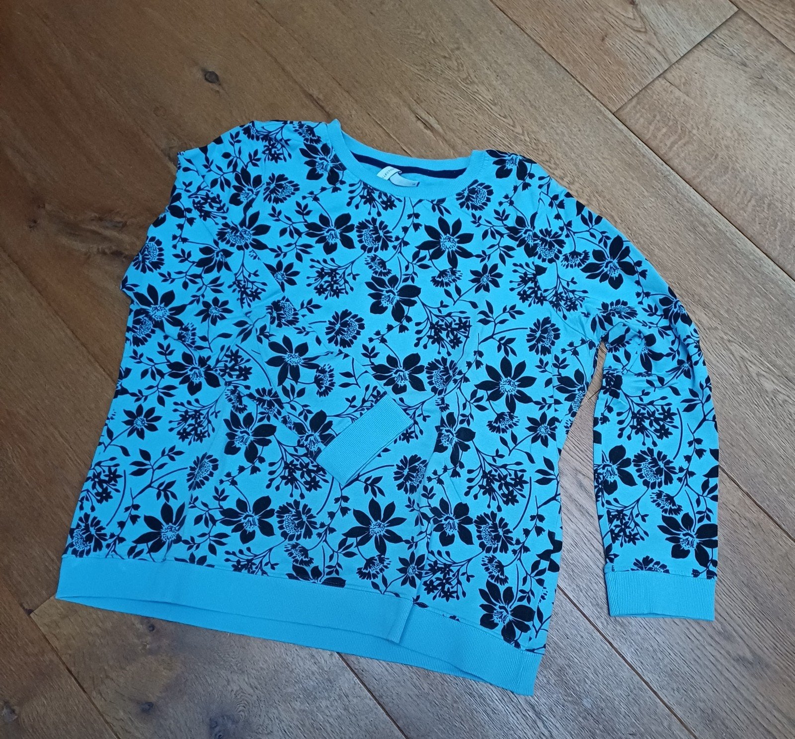 Miss Etam zgan.sweater, Ophalen of Verzenden, Zo goed als nieuw, Maat 46/48 (XL) of groter, Blauw