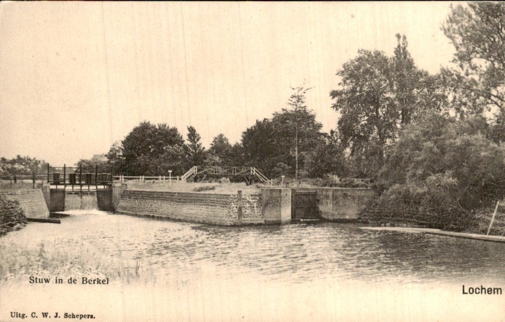 Lochem - Stuw in de Berkel - Zicht, Ophalen of Verzenden, Voor 1920, Ongelopen, Gelderland